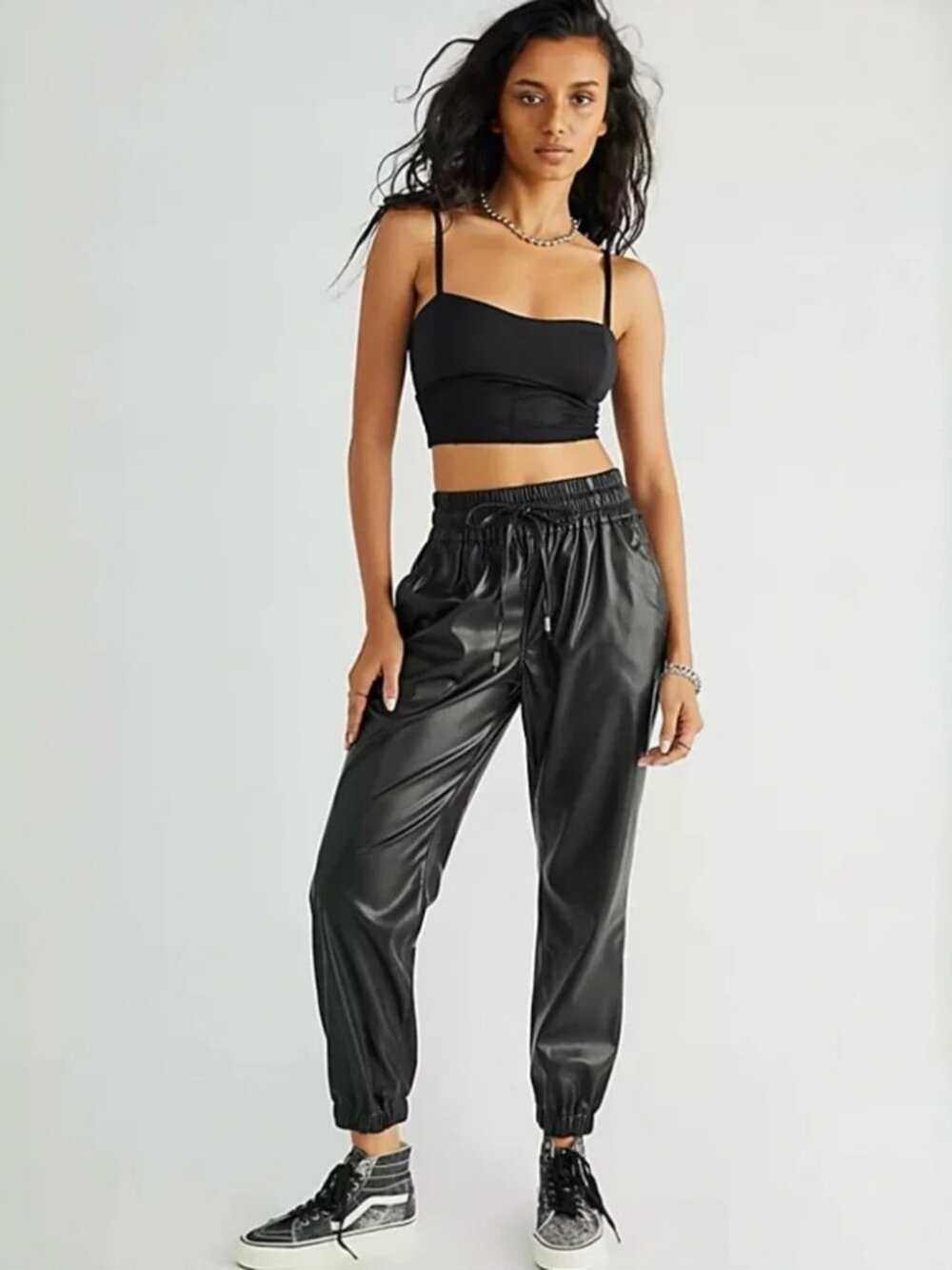 Blank NYC Faux Leather Joggers - L